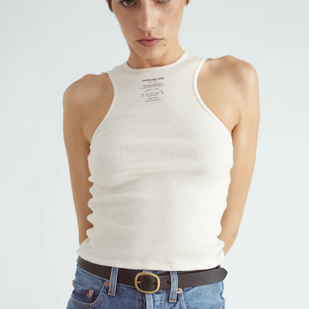 Oreseund Iris Basic Tank in Cream size XXS-S